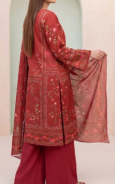Salitex Vivid Burgundy Lawn Suit | Pakistani Lawn Dress in USA- Image 2