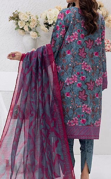 Salitex Slate Blue Lawn Suit | Pakistani Lawn Dress in USA- Image 2
