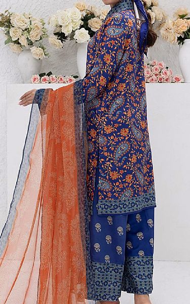 Salitex Dark Blue Lawn Suit | Pakistani Lawn Dress in USA- Image 2