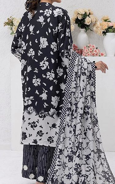 Salitex Black/Off White Lawn Suit | Pakistani Lawn Dress in USA- Image 2