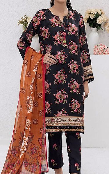 Salitex Black Lawn Suit | Pakistani Lawn Dress in USA- Image 1