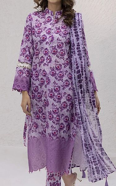 Salitex Lilac Lawn Suit | Pakistani Lawn Dress in USA- Image 1