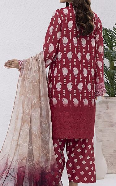 Salitex Wine Lawn Suit | Pakistani Lawn Dress in USA- Image 2