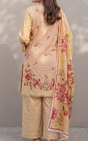 Salitex Beige Lawn Suit | Pakistani Lawn Dress in USA- Image 2