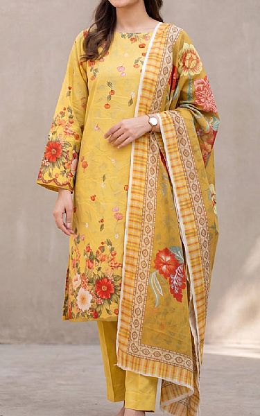 Salitex Yellow Lawn Suit | Pakistani Lawn Dress in USA- Image 1
