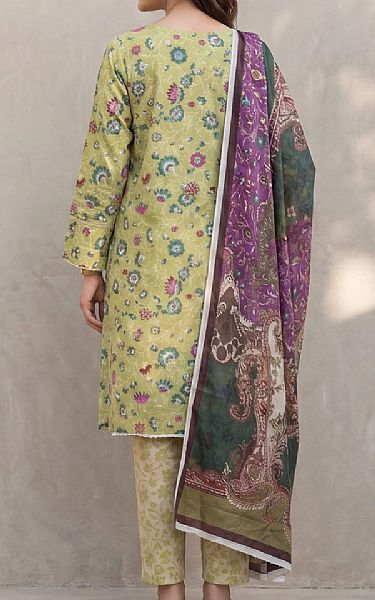 Salitex Olive Lawn Suit | Pakistani Lawn Dress in USA- Image 2