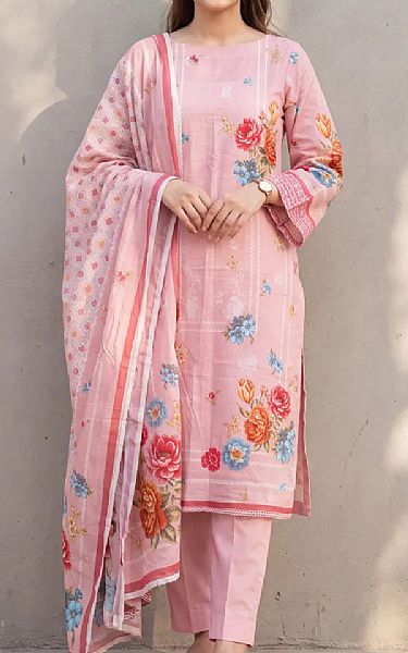Salitex Baby Pink Lawn Suit | Pakistani Lawn Dress in USA- Image 1