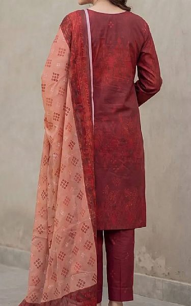 Salitex Wine Red Lawn Suit | Pakistani Lawn Dress in USA- Image 2