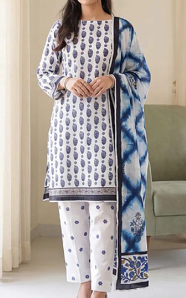 Salitex Off White Lawn Suit | Pakistani Lawn Dress in USA- Image 1