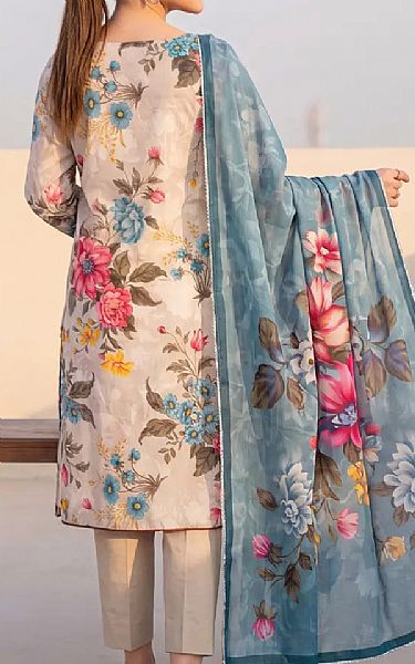 Salitex Beige Lawn Suit | Pakistani Lawn Dress in USA- Image 2