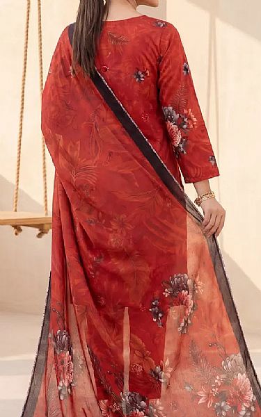 Salitex Persian Red Lawn Suit | Pakistani Lawn Dress in USA- Image 2