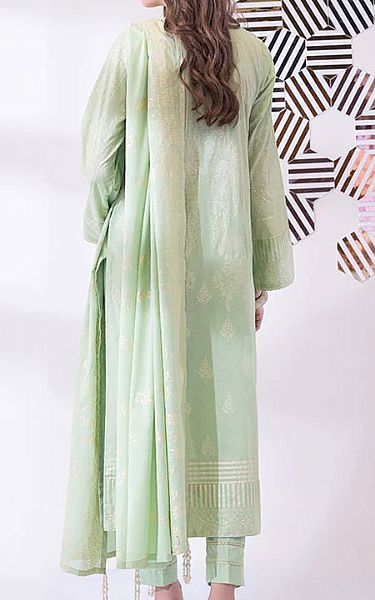 Salitex Tea Green Lawn Suit | Pakistani Dresses in USA- Image 2
