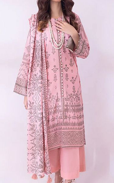 Salitex Baby Pink Lawn Suit | Pakistani Dresses in USA- Image 1