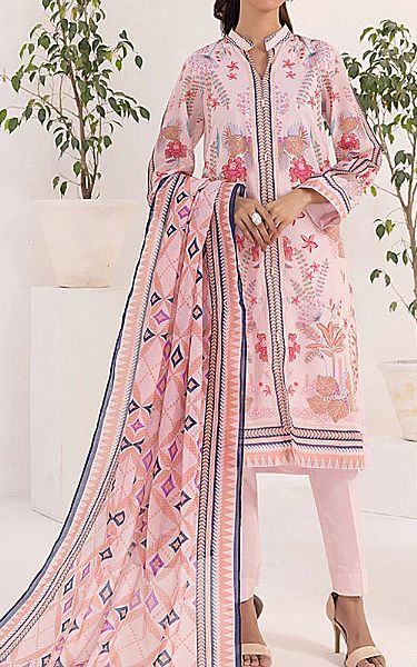 Salitex Light Pink Lawn Suit | Pakistani Lawn Dress in USA- Image 1
