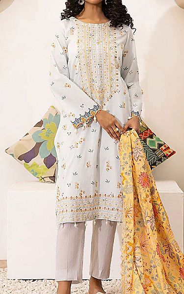 Salitex Sky Blue Lawn Suit | Pakistani Lawn Dress in USA- Image 1