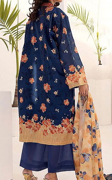 Salitex Navy Blue Lawn Suit | Pakistani Lawn Dress in USA- Image 2