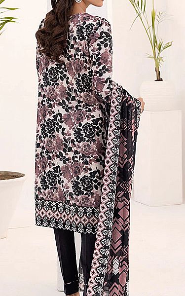 Salitex Mauve/Black Lawn Suit | Pakistani Lawn Dress in USA- Image 2