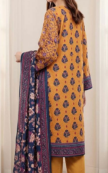 Salitex Mustard Khaddar Suit | Pakistani Winter Dresses in USA- Image 2