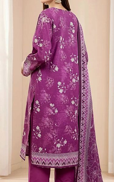 Salitex Purple Khaddar Suit | Pakistani Winter Dresses in USA- Image 2