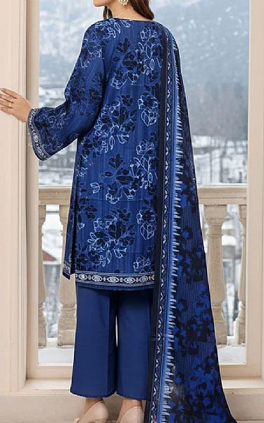Salitex Blue Khaddar Suit | Pakistani Winter Dresses in USA- Image 2