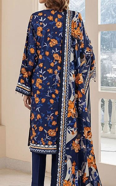 Salitex Blue Khaddar Suit | Pakistani Winter Dresses in USA- Image 2