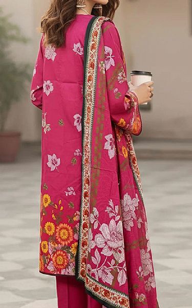 Salitex Hot Pink Khaddar Suit | Pakistani Winter Dresses in USA- Image 2
