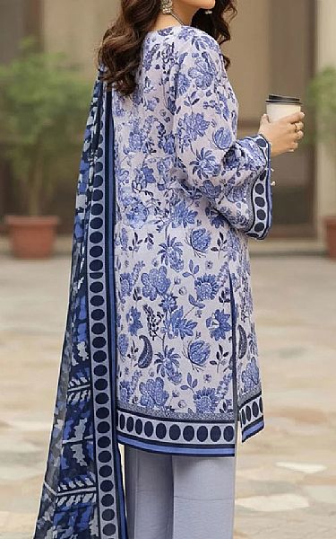 Salitex Lavender/Blue Khaddar Suit | Pakistani Winter Dresses in USA- Image 2