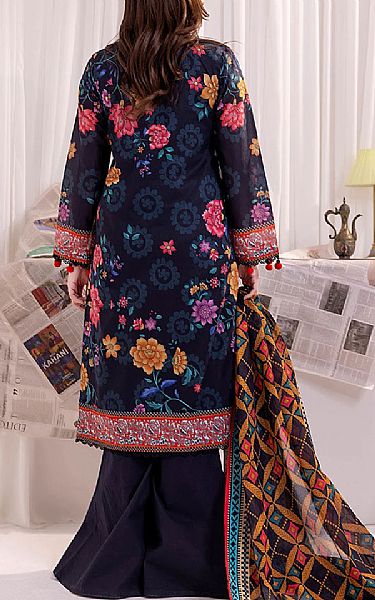 Salitex Navy Blue Lawn Suit | Pakistani Lawn Dress in USA- Image 2
