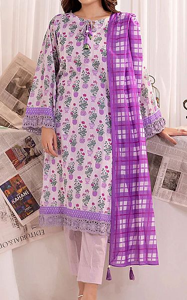 Salitex Lilac Lawn Suit | Pakistani Lawn Dress in USA- Image 1