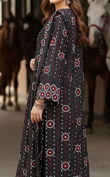Salitex Black Khaddar Suit | Pakistani Winter Dresses in USA- Image 2