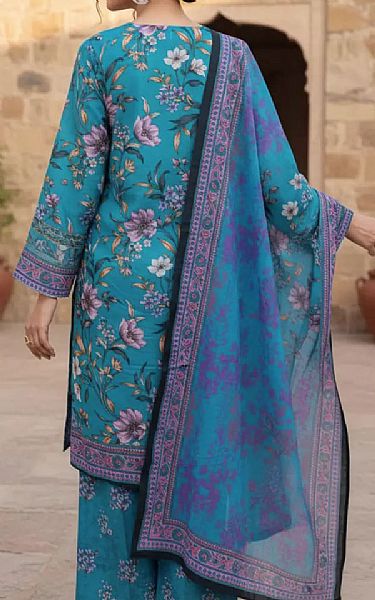 Salitex Turquoise Khaddar Suit | Pakistani Winter Dresses in USA- Image 2