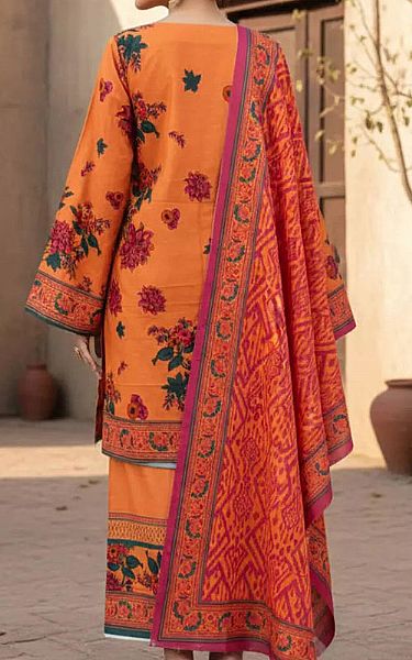 Salitex Orange Khaddar Suit | Pakistani Winter Dresses in USA- Image 2
