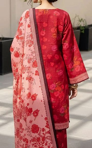Salitex Crimson Khaddar Suit | Pakistani Winter Dresses in USA- Image 2