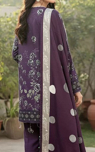 Salitex Purple Khaddar Suit | Pakistani Winter Dresses in USA- Image 2