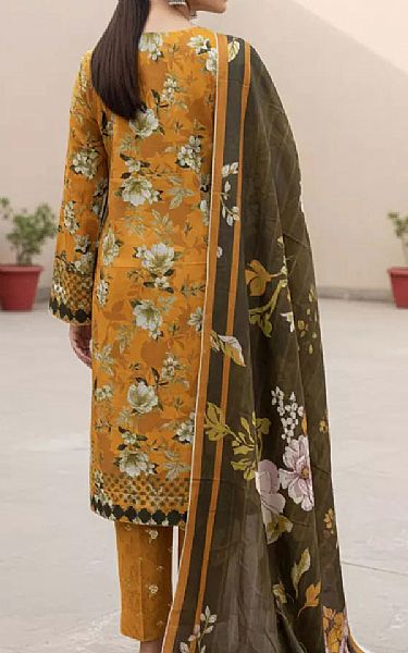 Salitex Mustard Khaddar Suit | Pakistani Winter Dresses in USA- Image 2