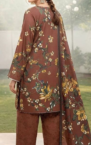 Salitex Brown Khaddar Suit | Pakistani Winter Dresses in USA- Image 2