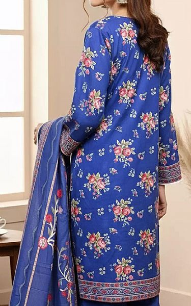 Salitex Royal Blue Khaddar Suit | Pakistani Winter Dresses in USA- Image 2