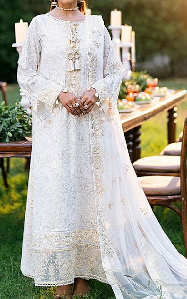 Salitex White Lawn Suit | Pakistani Lawn Dress in USA- Image 1