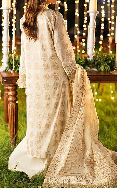 Salitex Ivory Lawn Suit | Pakistani Lawn Dress in USA- Image 2