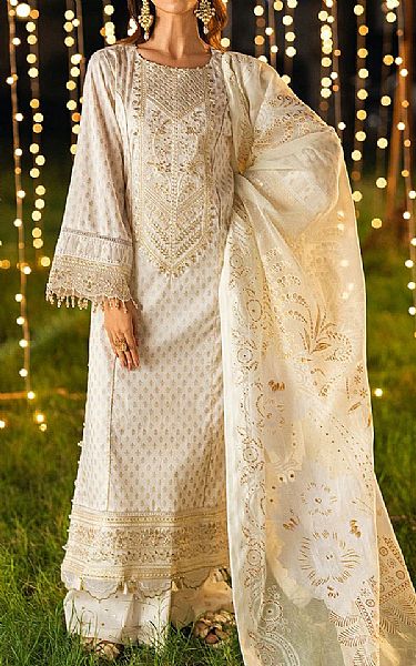 Salitex White Lawn Suit | Pakistani Lawn Dress in USA- Image 1