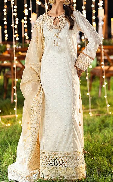 Salitex White Lawn Suit | Pakistani Lawn Dress in USA- Image 1
