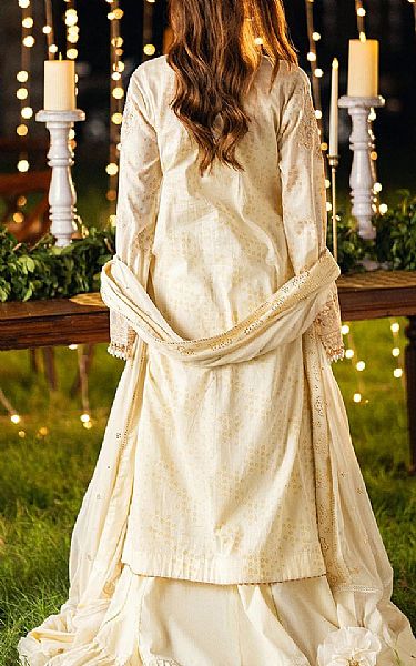 Salitex Off-white Lawn Suit | Pakistani Lawn Dress in USA- Image 2