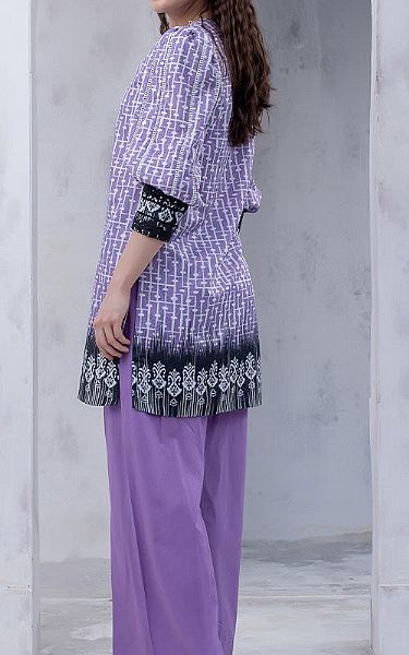 Salitex Purple Lawn Kurti | Pakistani Lawn Suits- Image 2