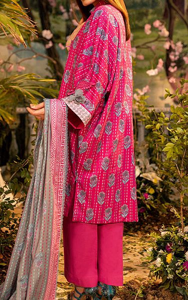 Salitex Hot Pink Lawn Suit | Pakistani Lawn Suits- Image 2
