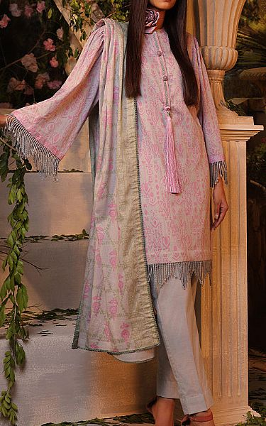 Salitex Tea Pink Lawn Suit | Pakistani Lawn Suits- Image 1