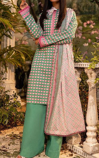 Salitex Mint Green Lawn Suit | Pakistani Lawn Suits- Image 1