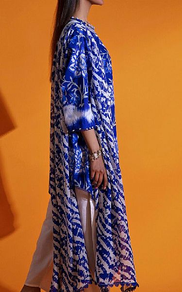 Sana Safinaz Cobalt Blue Lawn Suit (2 Pcs) | Pakistani Lawn Suits- Image 2