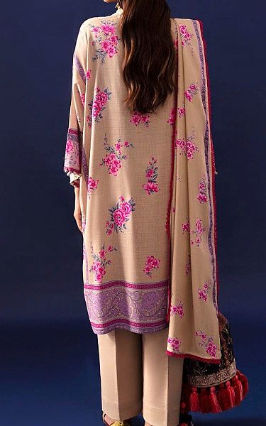 Sana Safinaz Tan Linen Suit (2 Pcs) | Pakistani Winter Dresses- Image 2