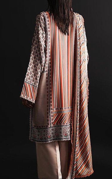 Sana Safinaz Ivory Linen Suit (2 Pcs) | Pakistani Winter Dresses- Image 2