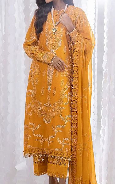 Sana Safinaz Orange Viscose Suit | Pakistani Dresses in USA- Image 1